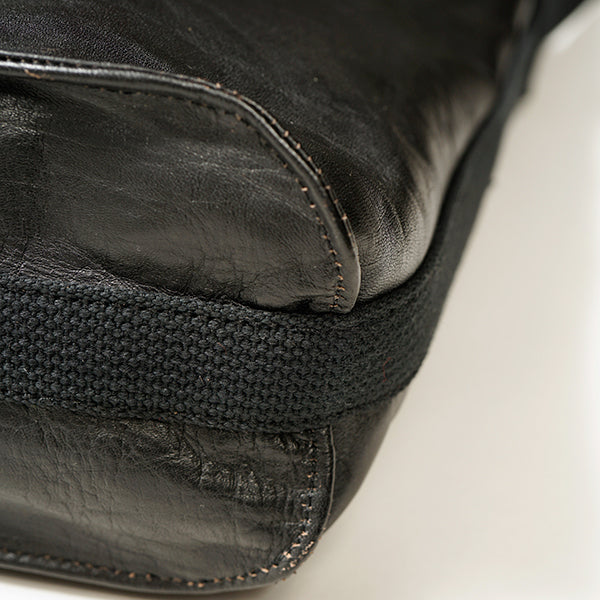 MAIL BAG BLACK / HORSE HIDE BROWN CORE LEATHER - Image 8