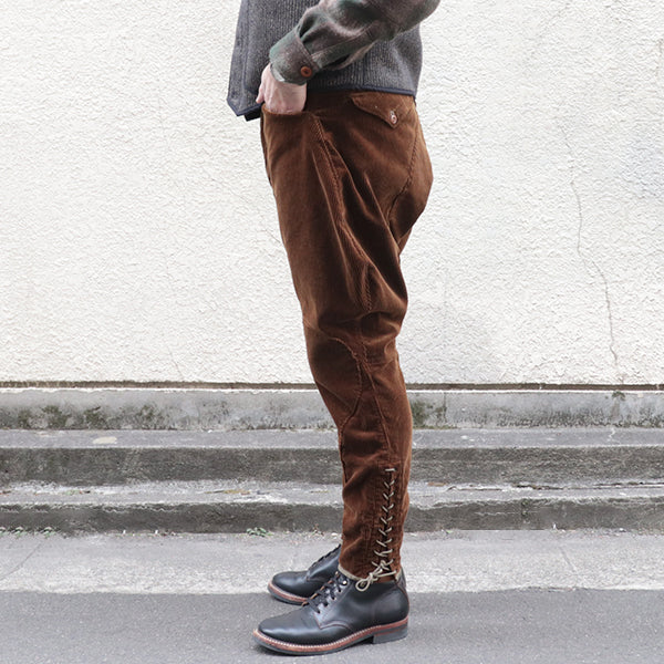 MILWAUKEE RIDING BREECHES / ORIGINAL HEAVY CORDUROY / DARK MOCHA BROWN - Image 2