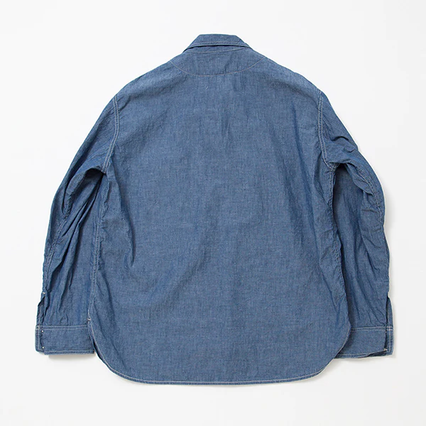 NAVY PULLOVER SHIRT / BLUE CHAMBRAY - Image 3