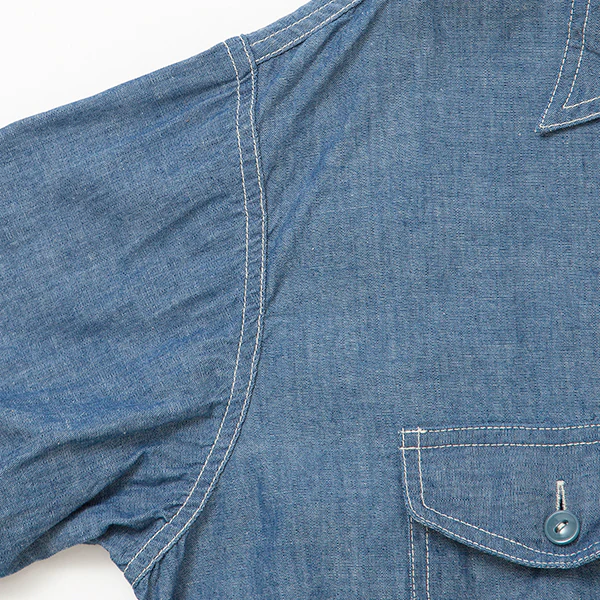 NAVY PULLOVER SHIRT / BLUE CHAMBRAY - Image 5