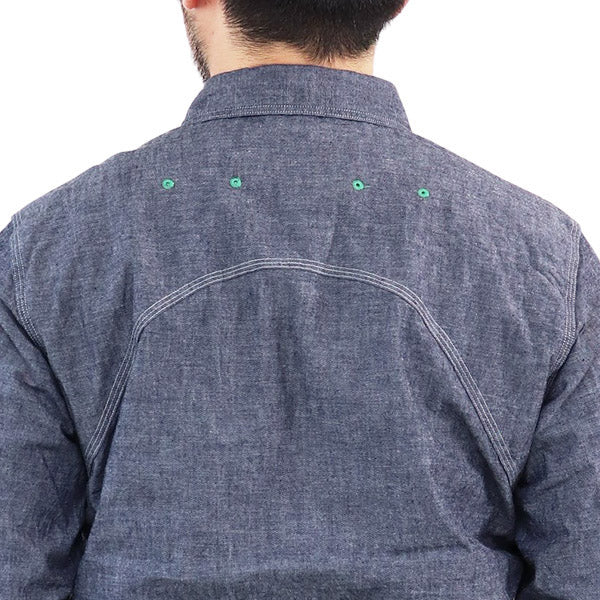 NEW MEDICAL SHIRT / INDIGO CHAMBRAY - Image 3