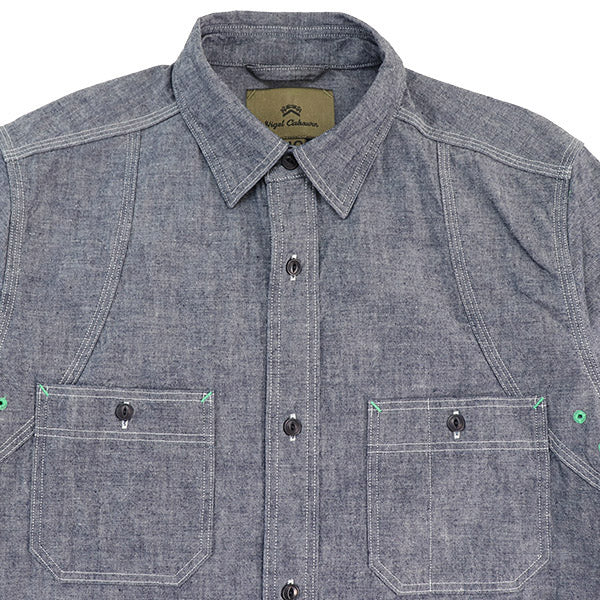 NEW MEDICAL SHIRT / INDIGO CHAMBRAY - Image 4
