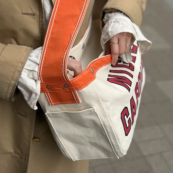 NEWSPAPER BAG CANVAS / IVORY - Image 11