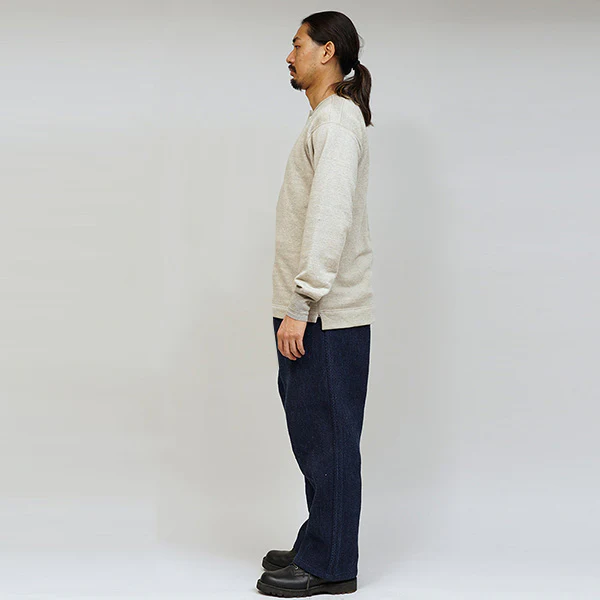 OX'ED SILVER / BLACKSMITH HENLEY NECK SHIRT - Image 4
