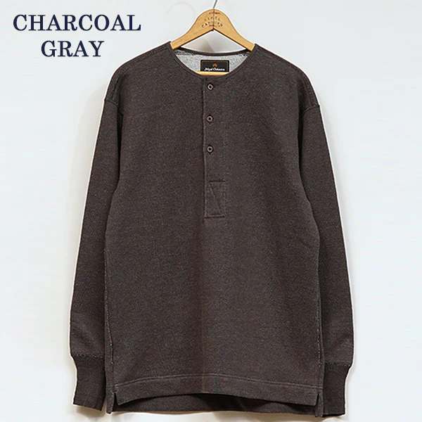 OX'ED SILVER / BLACKSMITH HENLEY NECK SHIRT - Image 6