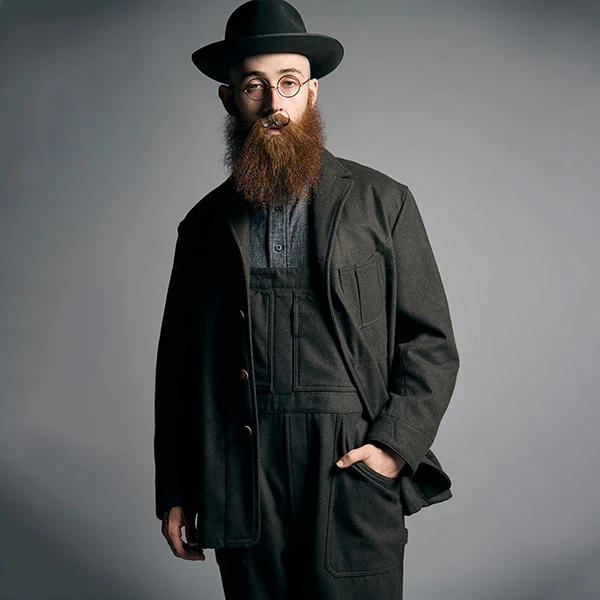 OX'ED SILVER / COAL MINER JACKET / BILLIARD CLOTH / BLUE GRAY