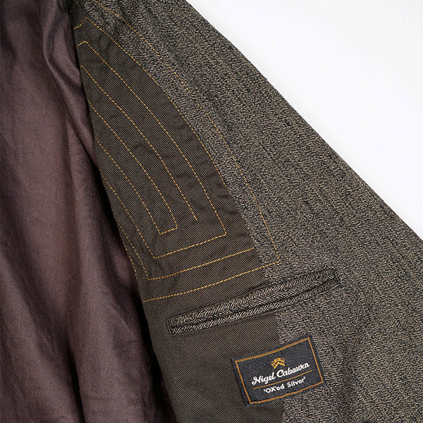 OX'ED SILVER / ENGINEER DB JACKET SALT & PEPPER / CHARCOAL GRAY - Image 8