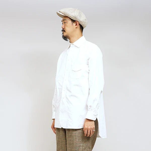 OX'ED SILVER / ENGINEER SHIRT COTTON PIN OX / OFF WHITE