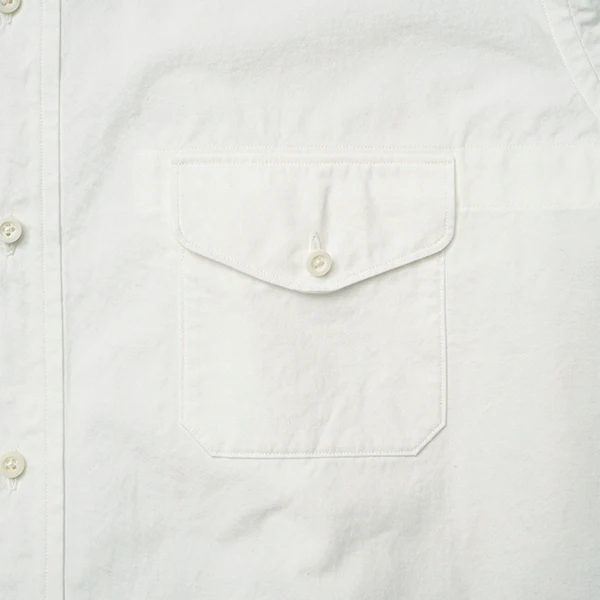 OX'ED SILVER / ENGINEER SHIRT COTTON PIN OX / OFF WHITE - Image 5