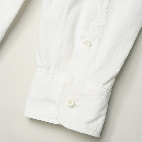 OX'ED SILVER / ENGINEER SHIRT COTTON PIN OX / OFF WHITE - Image 7