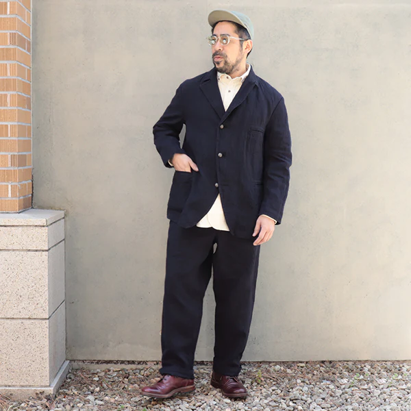 OX'ED SILVER / FIREMAN JACKET HERRINGBONE / INDIGO - Image 11