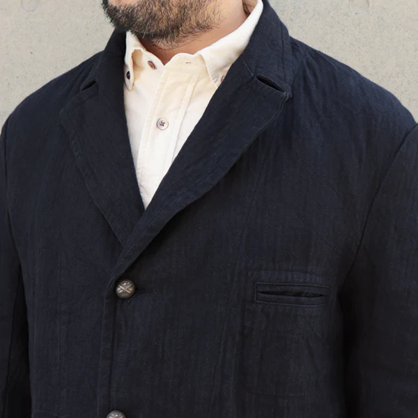 OX'ED SILVER / FIREMAN JACKET HERRINGBONE / INDIGO - Image 14