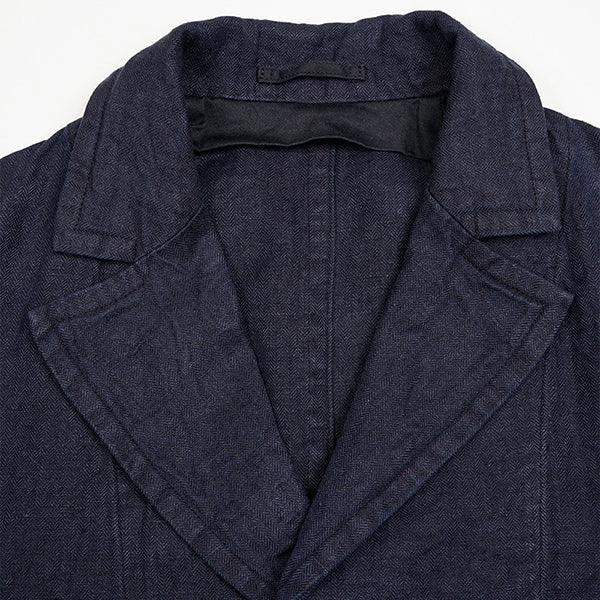 OX'ED SILVER / FIREMAN JACKET HERRINGBONE / INDIGO - Image 4