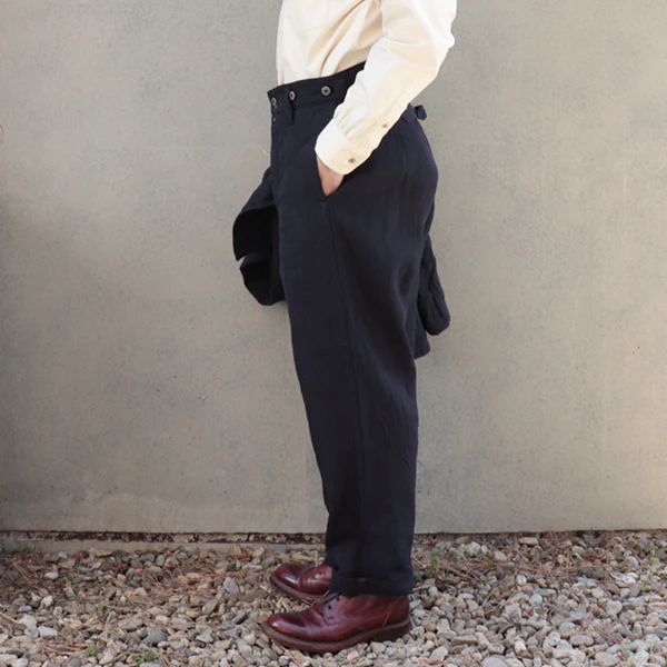 OX'ED SILVER / FIREMAN PANT HERRINGBONE / INDIGO - Image 10