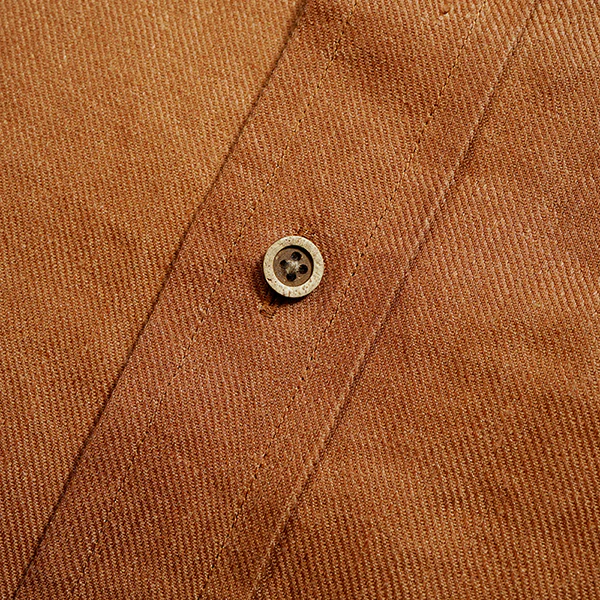 OX'ED SILVER / FISHERMAN SHIRT KAKISHIBU LINEN / BROWN - Image 8