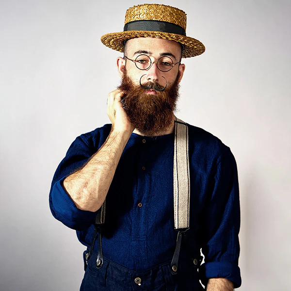 OX'ED SILVER / MASTER MAISON SHIRT INDIGO / INDIGO