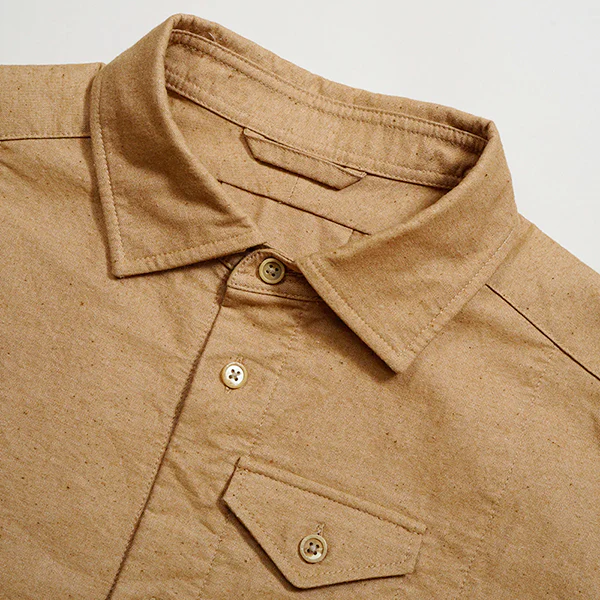 OX'ED SILVER / RANCH WORKER SHIRT BROWN COTTON / BROWN - Image 3