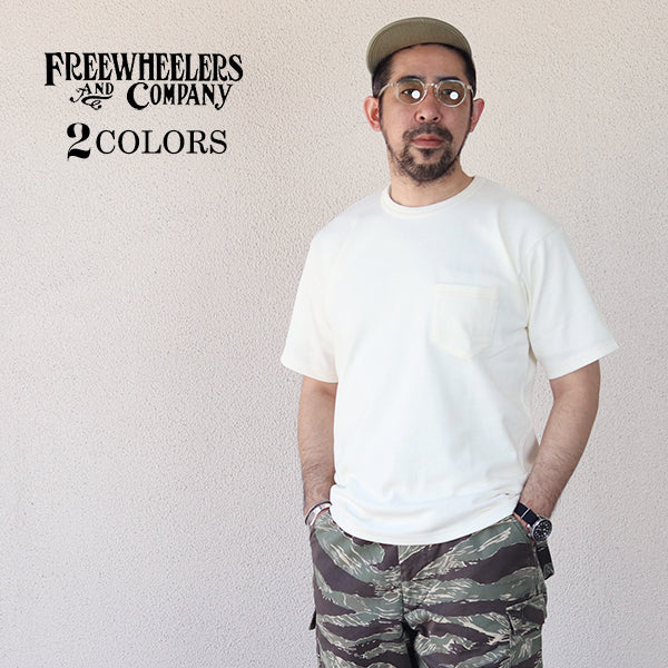 POCKET T-SHIRT SHORT SLEEVE / VINTAGE STYLE HEAVY WEIGHT JERSEY