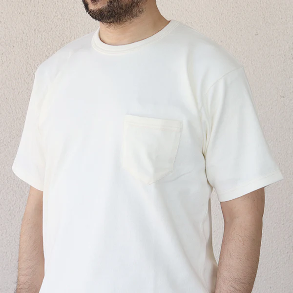 POCKET T-SHIRT SHORT SLEEVE / VINTAGE STYLE HEAVY WEIGHT JERSEY - Image 5