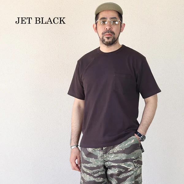 POCKET T-SHIRT SHORT SLEEVE / VINTAGE STYLE HEAVY WEIGHT JERSEY - Image 6
