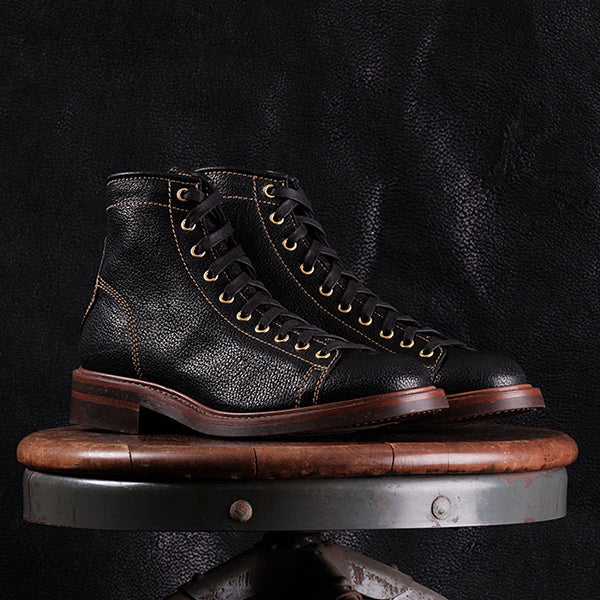 LIMITED EDITION MONKEY BOOTS / HOKKAIDO EZO BEAR HIDE / BLACK - Image 9