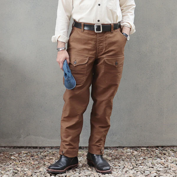 S-8 AVIATORS TROUSERS / ORIGINAL HIGH DENSITY JUNGLE CLOTH / SEPIA BROWN