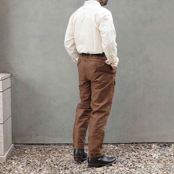 S-8 AVIATORS TROUSERS / ORIGINAL HIGH DENSITY JUNGLE CLOTH / SEPIA BROWN - Image 3