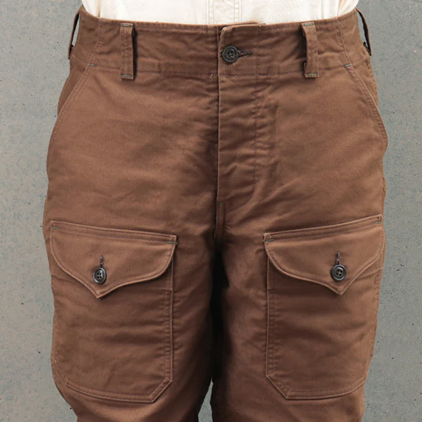 S-8 AVIATORS TROUSERS / ORIGINAL HIGH DENSITY JUNGLE CLOTH / SEPIA BROWN - Image 7