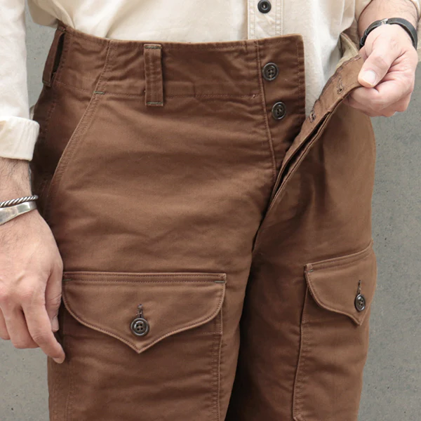 S-8 AVIATORS TROUSERS / ORIGINAL HIGH DENSITY JUNGLE CLOTH / SEPIA BROWN - Image 9