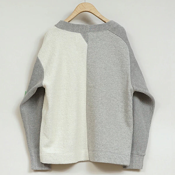 SALE / ARMY CREW JERSEY MIX CARDIGAN - Image 4