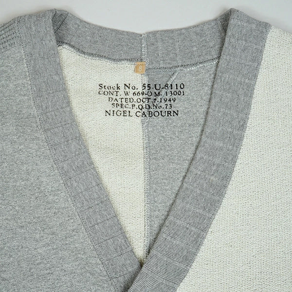 SALE / ARMY CREW JERSEY MIX CARDIGAN - Image 7