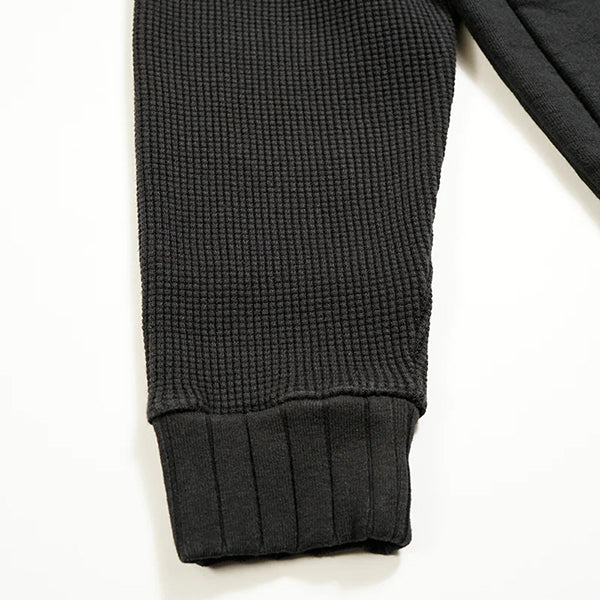 SALE / ARMY JERSEY MIX CARDIGAN / BLACK - Image 7