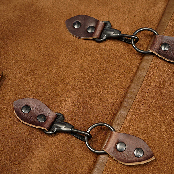 SALE / CAPTAIN VEST OIL VELOUR / BROWN - Image 5