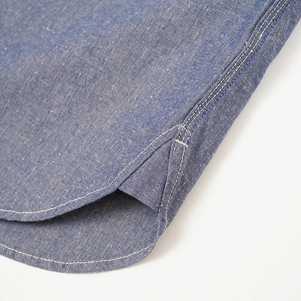 SALE/ CHAMBRAY SHIRT / INDIGO - Image 8