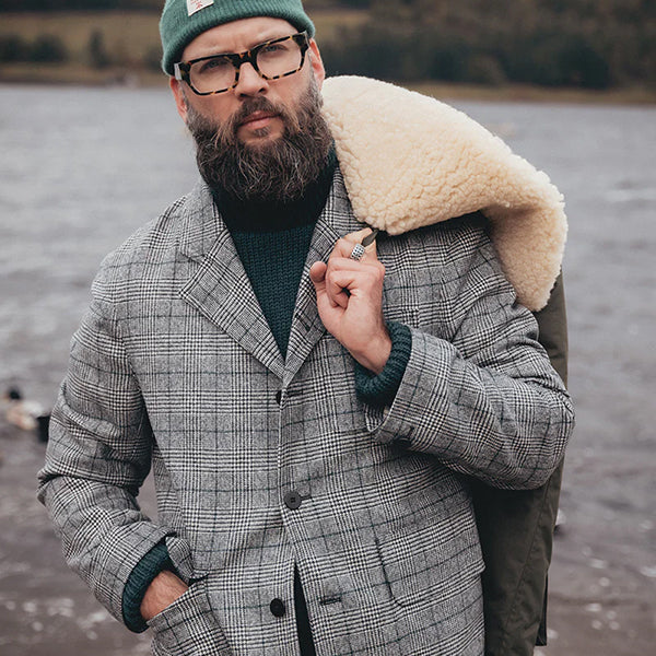 SALE / LE5 SANDY IRVINE JACKET CHECK / FOX BROTHERS FABRIC - Image 14