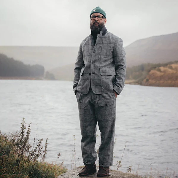 SALE / LE5 SANDY IRVINE JACKET CHECK / FOX BROTHERS FABRIC - Image 18