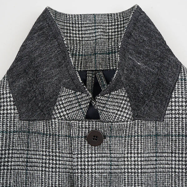 SALE / LE5 SANDY IRVINE JACKET CHECK / FOX BROTHERS FABRIC - Image 5