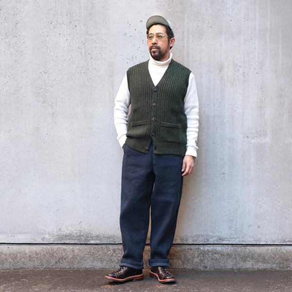 SALE / LE5 SOMERVILLE VEST / BRITISH WOOL - Image 12