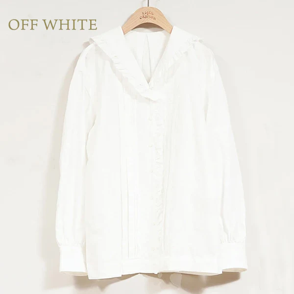 SALE / MARINE BLOUSE / COTTON LINEN - Image 2