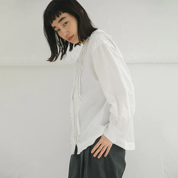 SALE / MARINE BLOUSE / COTTON LINEN - Image 4