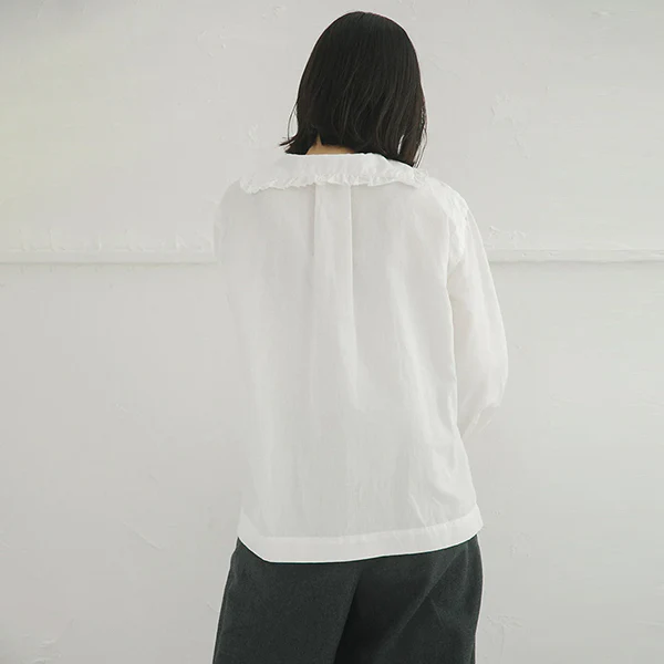 SALE / MARINE BLOUSE / COTTON LINEN - Image 5