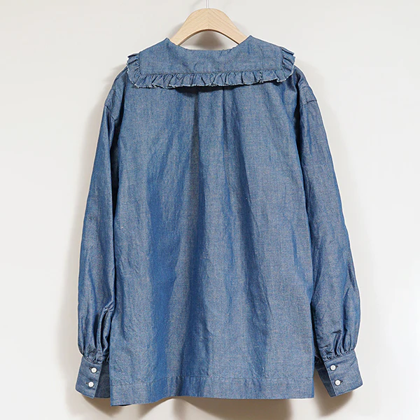 SALE / MARINE BLOUSE / COTTON LINEN - Image 8