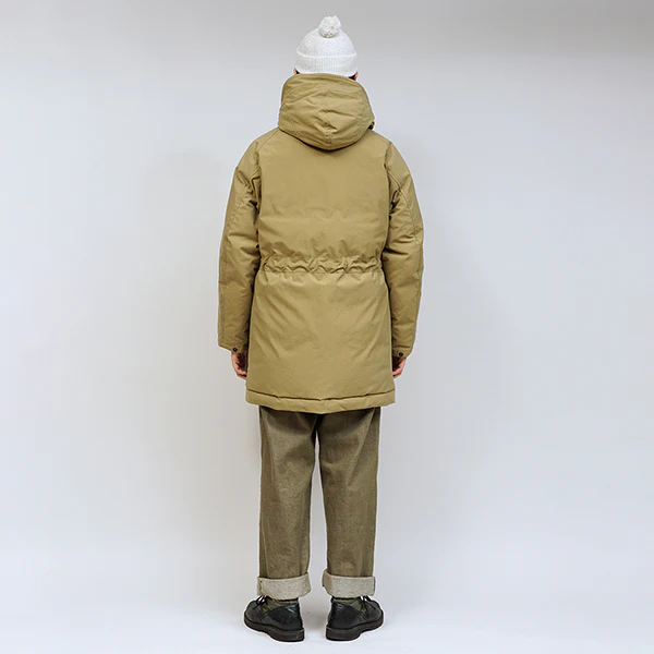 SALE / MOUNTAINEER DOWN JACKET / TASLAN NYLON × LEATHER - Image 15