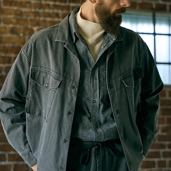 SALE / PARATROOPER SHIRT PIGMENT / CHARCOAL GRAY