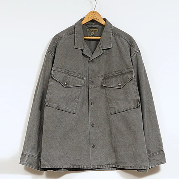 SALE / PARATROOPER SHIRT PIGMENT / CHARCOAL GRAY - Image 2