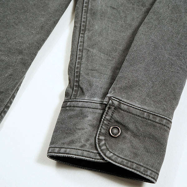 SALE / PARATROOPER SHIRT PIGMENT / CHARCOAL GRAY - Image 7