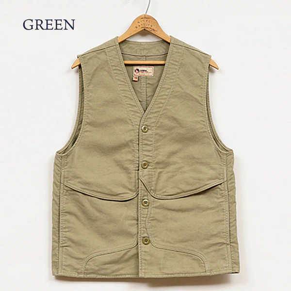 SALE / WORK VEST MOLESKIN - Image 2