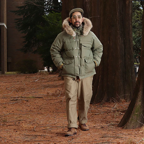 SASQUATCH DOWN JACKET / YARN-DYED KHAKI GREEN - Image 16