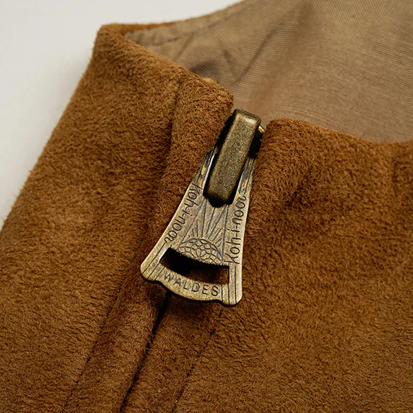 SHEEP SUEDE VEST / BROWN - Image 6