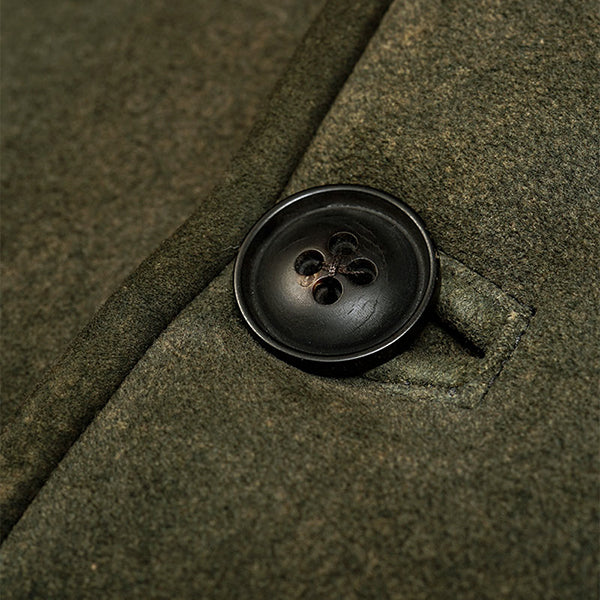 SHEEPSKIN VEST / GREEN - Image 4